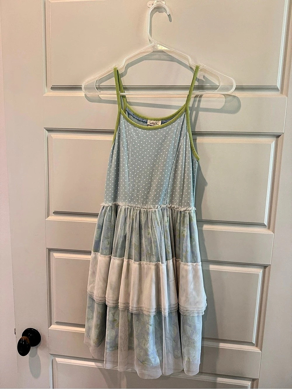 Matilda Jane Girls Polka Dot Dress Blue & White Girls 10